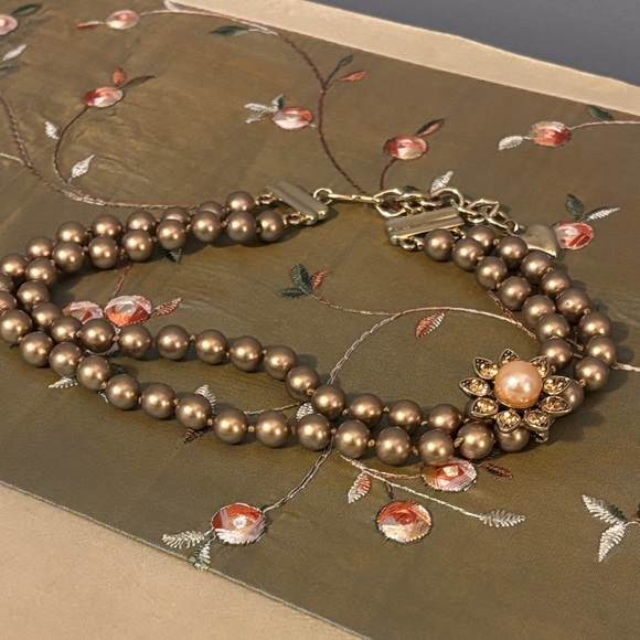 Carolee Gold Double Strand Necklace - Picture 6 of 8